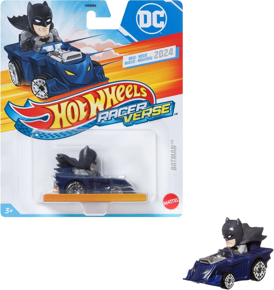 Racer Verse - DC - Batman - 1:64 von Hot Wheels in Schwarz – Produktfoto