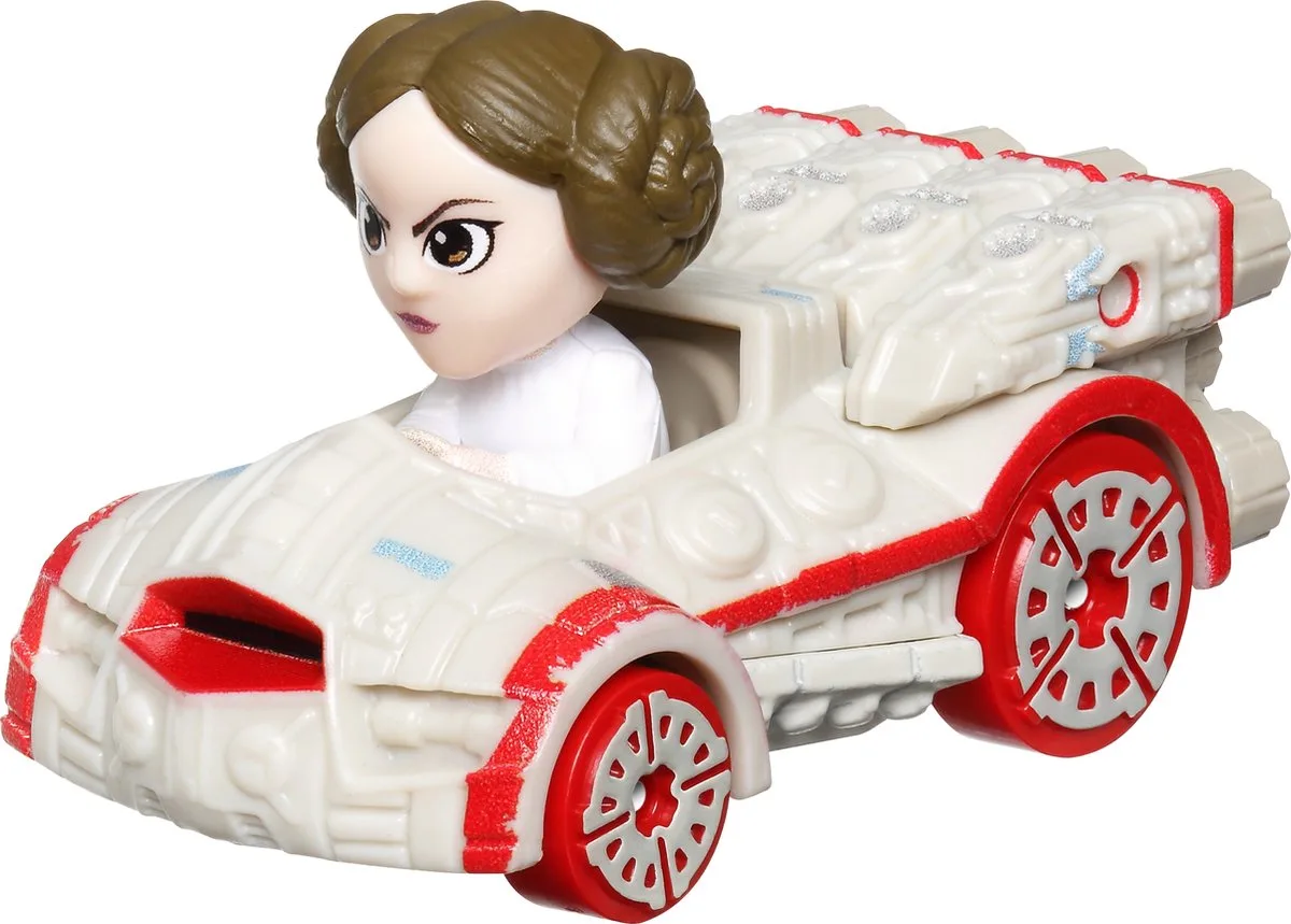 Racer Verse - Star Wars - Princess Leia - 1:64 fra Hot Wheels i Rød, Hvid – produktbillede