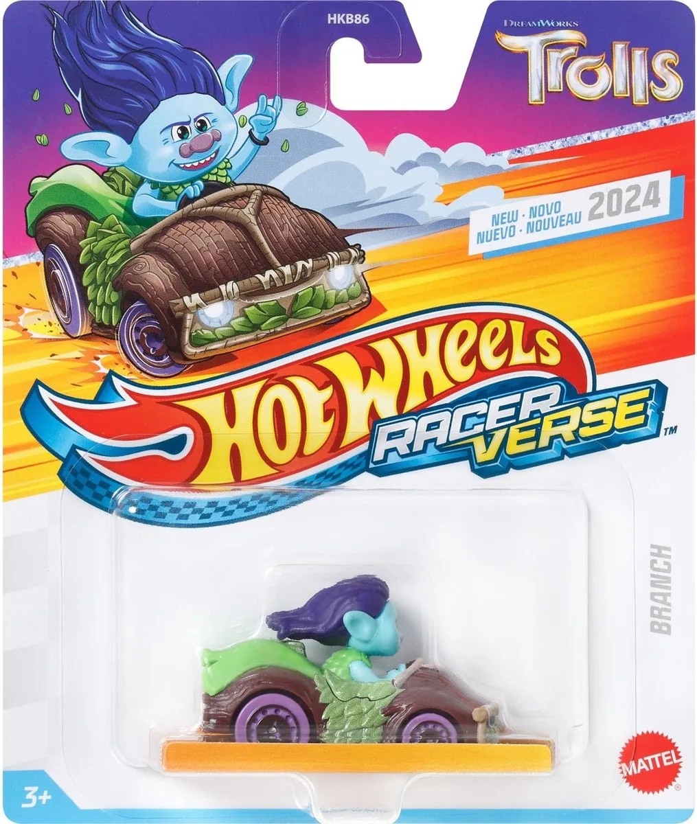 Racer Verse - Trolls - Branch - 1:64 från Hot Wheels i Flerfärgad – produktbild