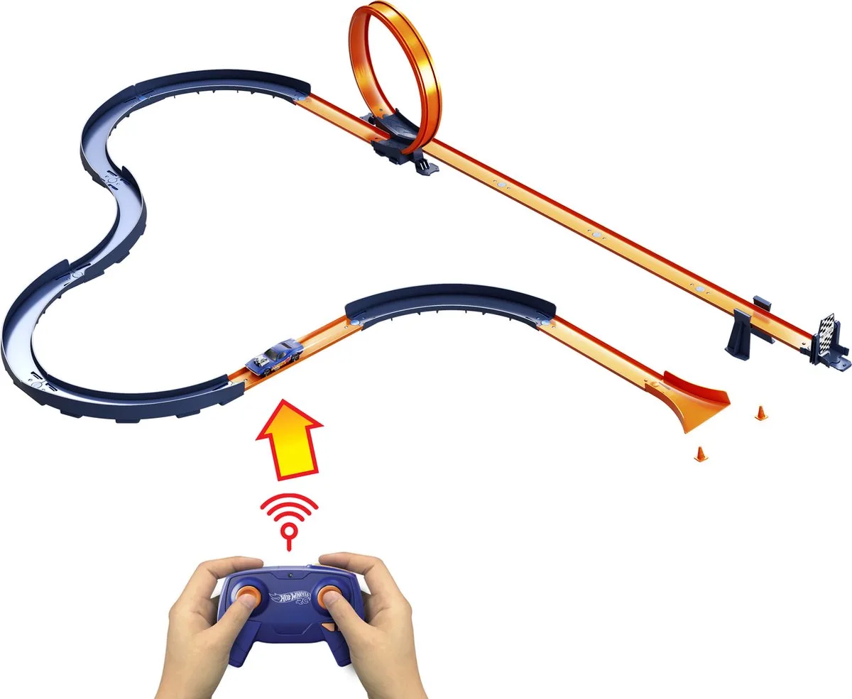 RC Speed Challenge baanset von Hot Wheels in Mehrfarbig – Produktfoto