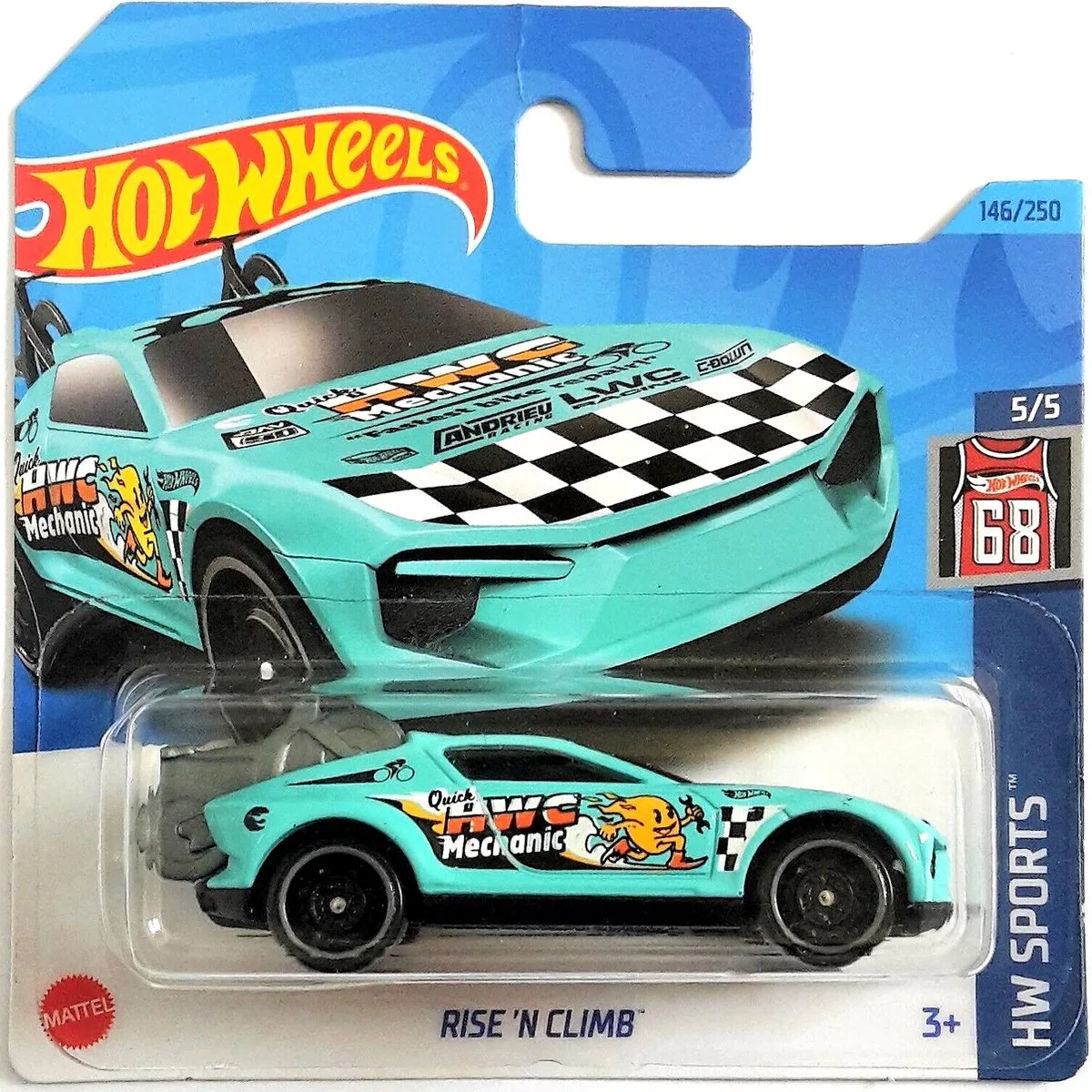 RISE 'N CLIMB 146/250 1:64 HW SPORTS 5/5 by Hot Wheels in Turquoise – product photo