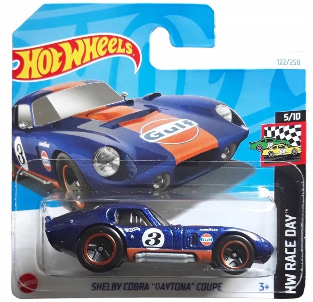 Shelby Cobra Daytona Coupe HTF10-N521 122/250 HW Racedag von Hot Wheels in Orange – Produktfoto