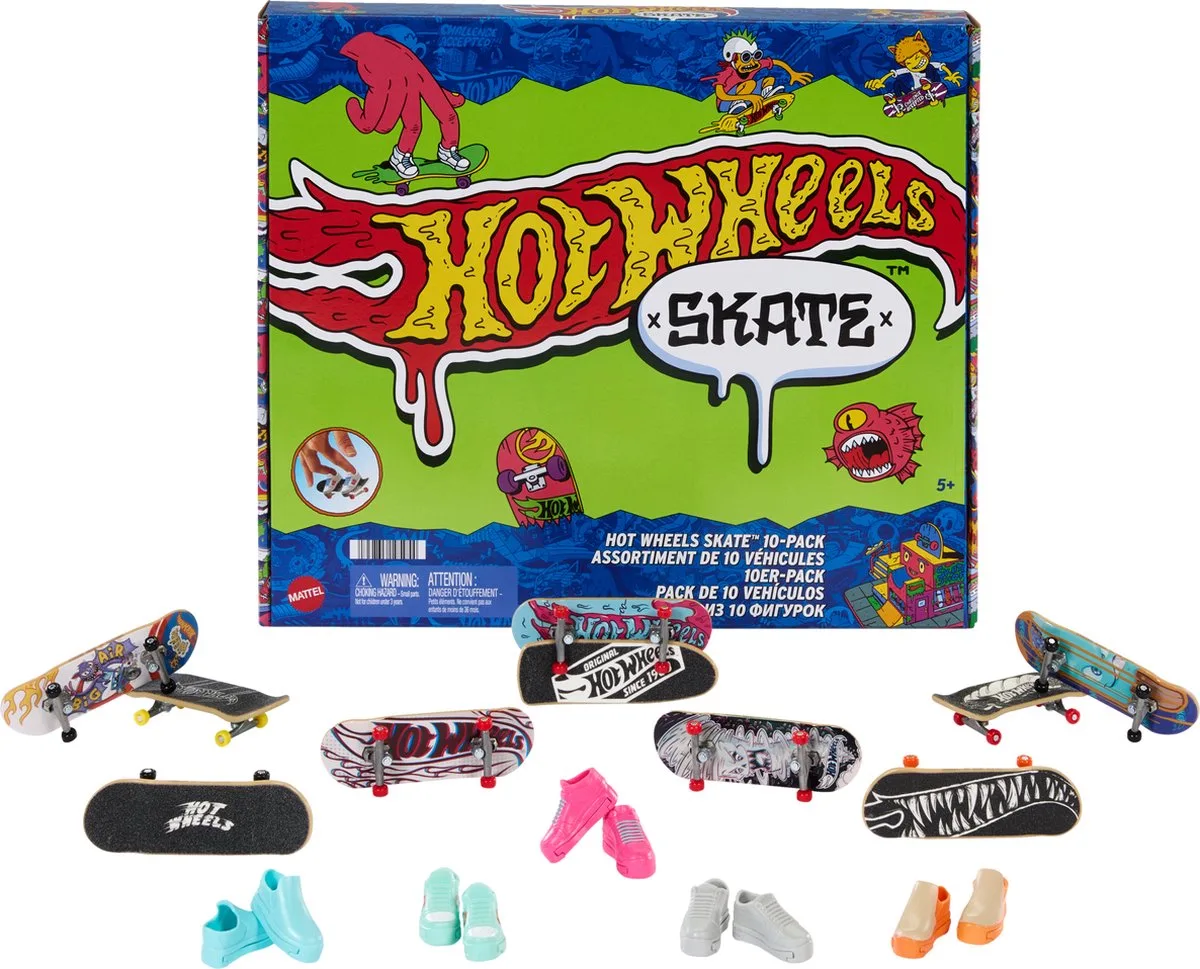 SKATE Set van 10 von Hot Wheels in Mehrfarbig – Produktfoto