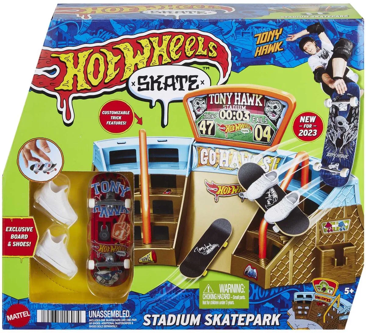 Skate Stadion - Skatepark fra Hot Wheels i Flerfarvet – produktbillede
