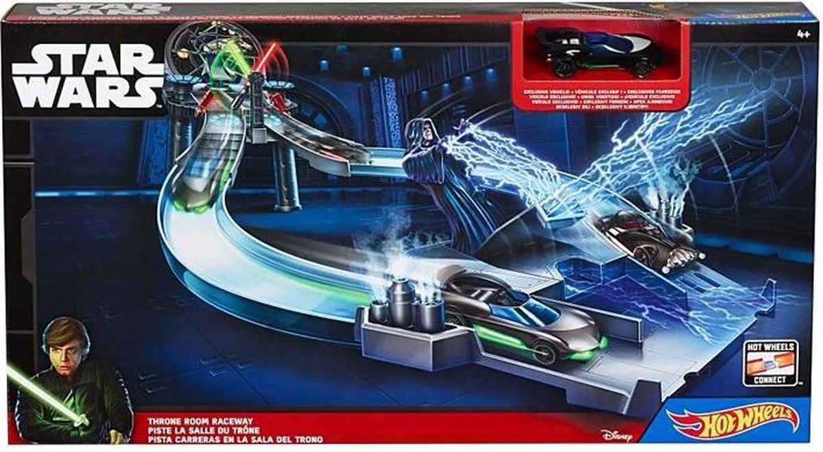 Star Wars - Throne Room Raceway - Troonkamer Racebaan van Hot Wheels in Grijs – productfoto
