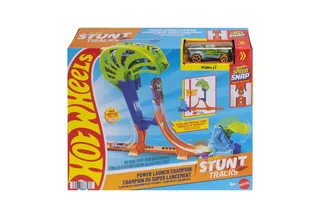 Stuntbanen Kampioen Powerlancering baanset en metalen speelgoedauto by Hot Wheels in Multicolour – product photo 2 of 5