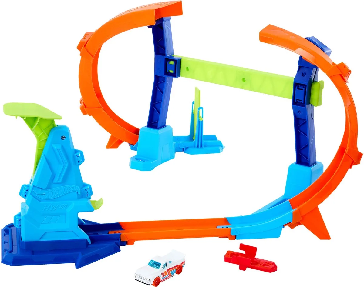 Stuntbanen Kurkentrekker Springkampioen van Hot Wheels in Meerkleurig – productfoto