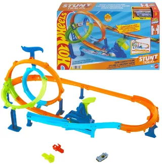 Stuntbanen Snelle Lanceringscycloon Baanset en metalen speelgoedauto de Hot Wheels en Multicolore – photo du produit 1 sur 5