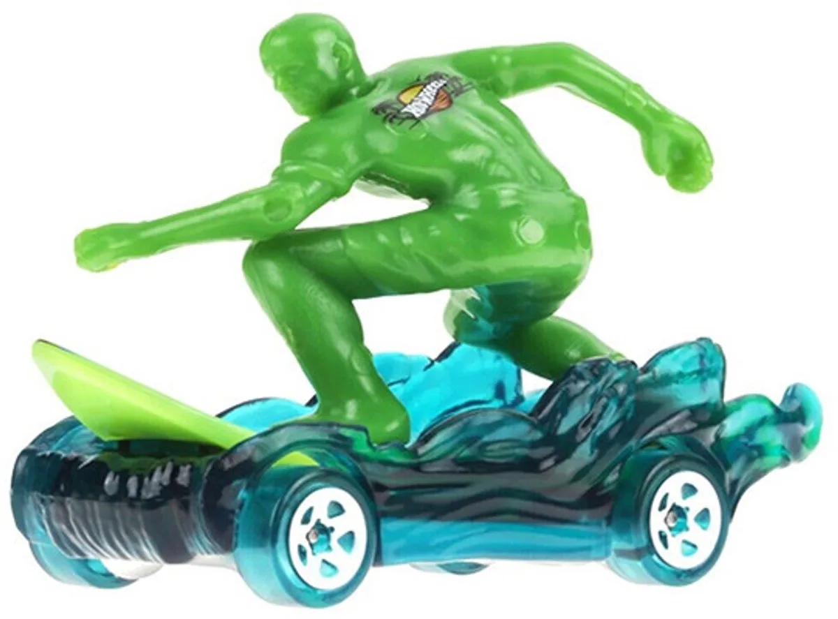 SURF'S UP 17/250 SURFEN HW EXTREME SPORTS 2/5 (1:64) SHORT CARD von Hot Wheels in Grün – Produktfoto