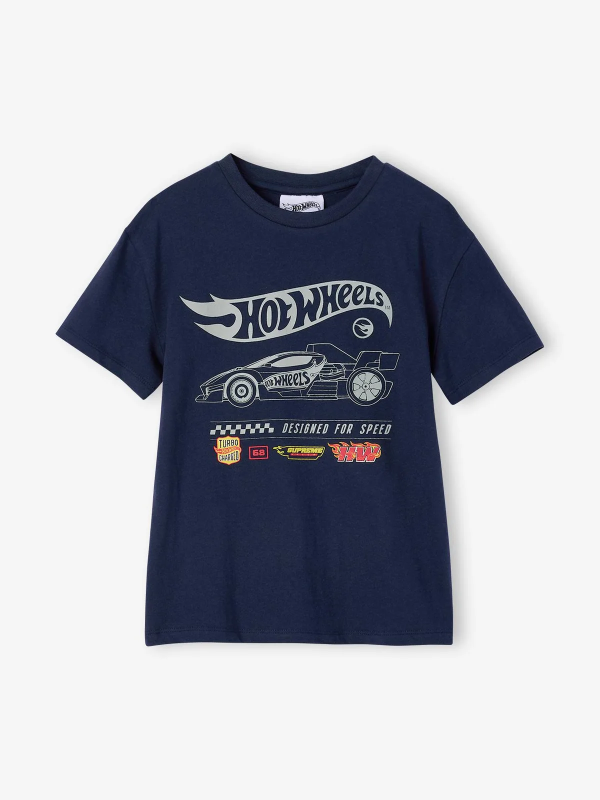 T-shirt jongen HOT WHEELS marineblauw von Hot Wheels – Produktfoto
