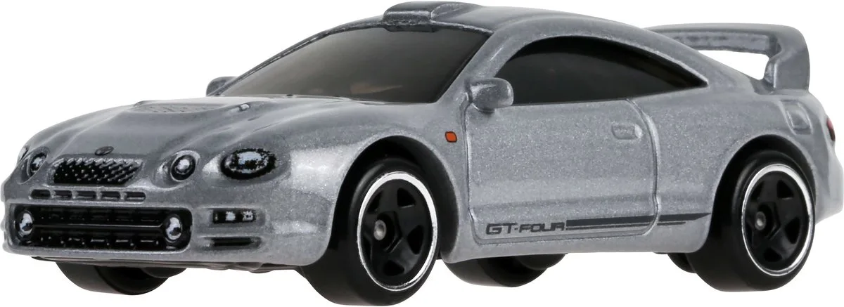 Toyota Celica GT-Four | 90’s Street Scene | 1:64 HotWheels JCB60 van Hot Wheels in Zilver – productfoto