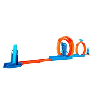 Track Creator Set met Drievoudige Looping - Met speelgoedauto - Baanbouwset by Hot Wheels in Multicolour – product photo 3 of 5