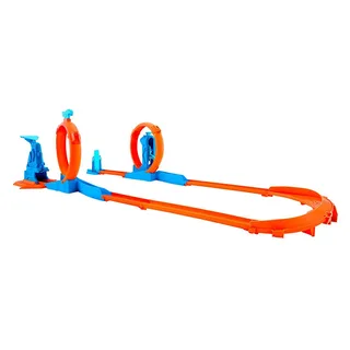Track Creator Set met Drievoudige Looping - Met speelgoedauto - Baanbouwset by Hot Wheels in Multicolour – product photo 2 of 5