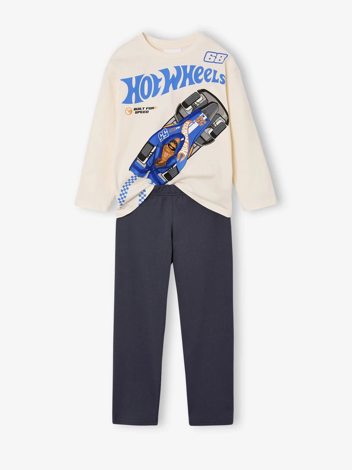 Tweekleurige pyjama Mattel® HOT WHEELS jongen marineblauw fra Hot Wheels – produktbillede
