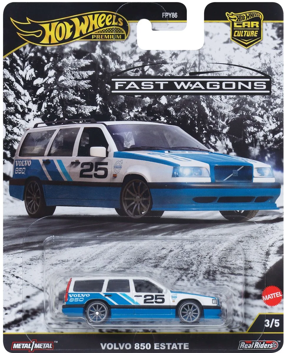 VOLVO 850 ESTATE van Hot Wheels in Blauw, Wit – productfoto