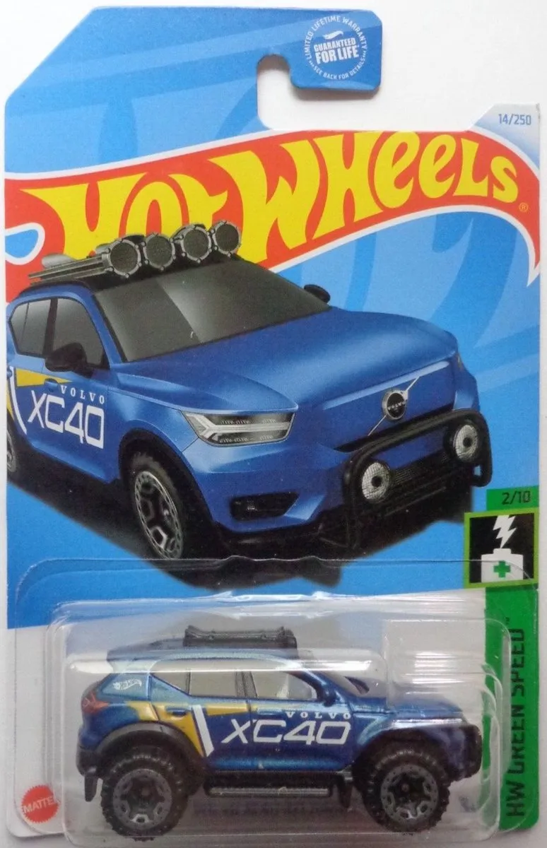 VOLVO XC40 RECHARGE 14/250 (1:64) HW GREEN SPEED 2/10 de Hot Wheels en Bleu – photo du produit