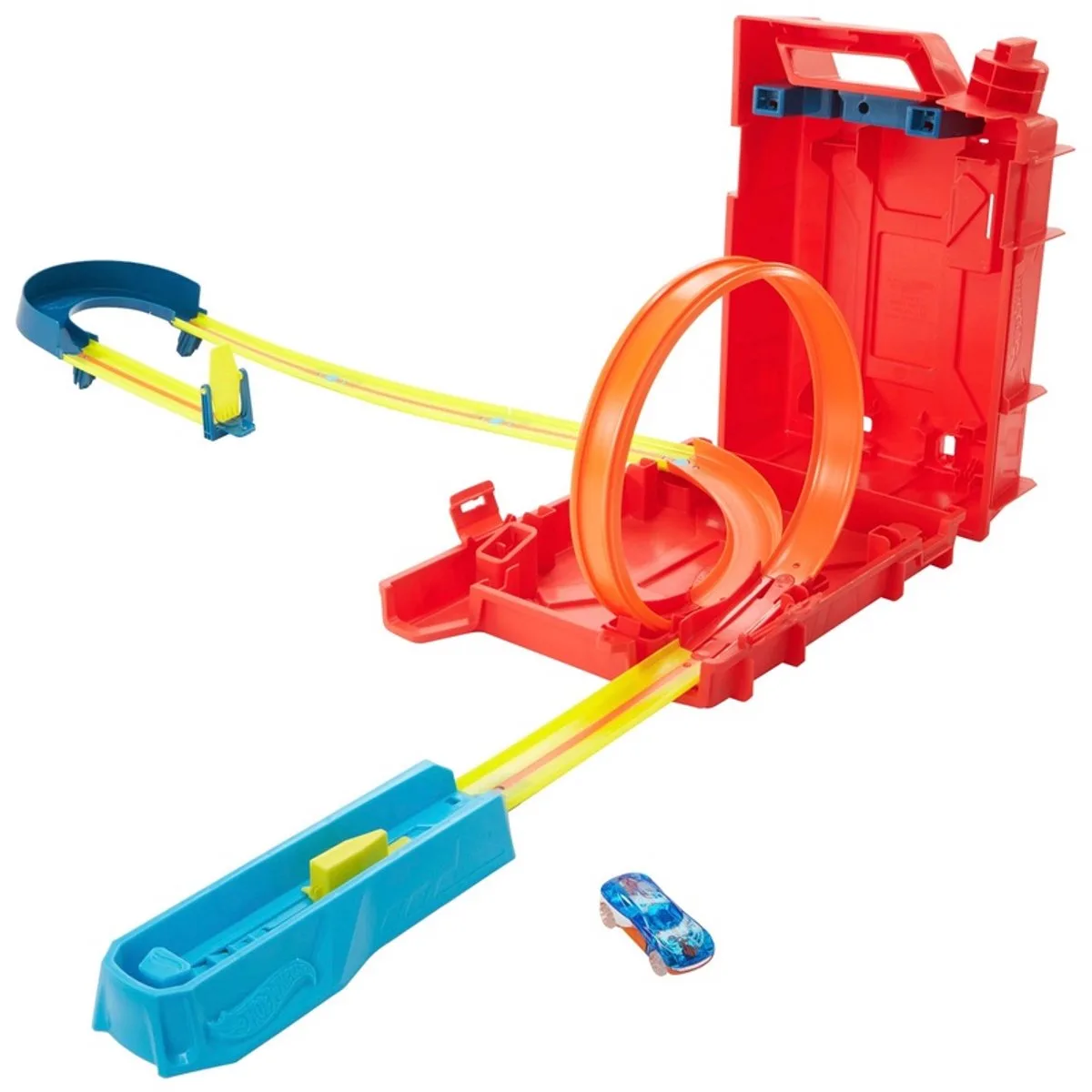 Zelf te Bouwen Racebaan - Inclusief 1 Auto - Track Builder Unlimited Fuel Can Stunt Box - Speelgoed vanaf 6 Jaar - Speelgoed Auto - Autootjes - Auto's - Baan - Hotweels by Hot Wheels in Track Builder Racebaan – product photo