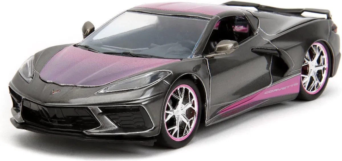 1:24 Chevrolet Corvette Stingray Pink Slips van Jada Toys in Roze – productfoto
