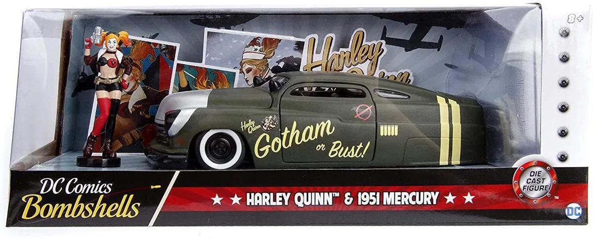 1951 Mercury - Harley Quinn - DC Comics Bombshells - Jada 1:24 van Jada Toys in Diverse kleuren – productfoto
