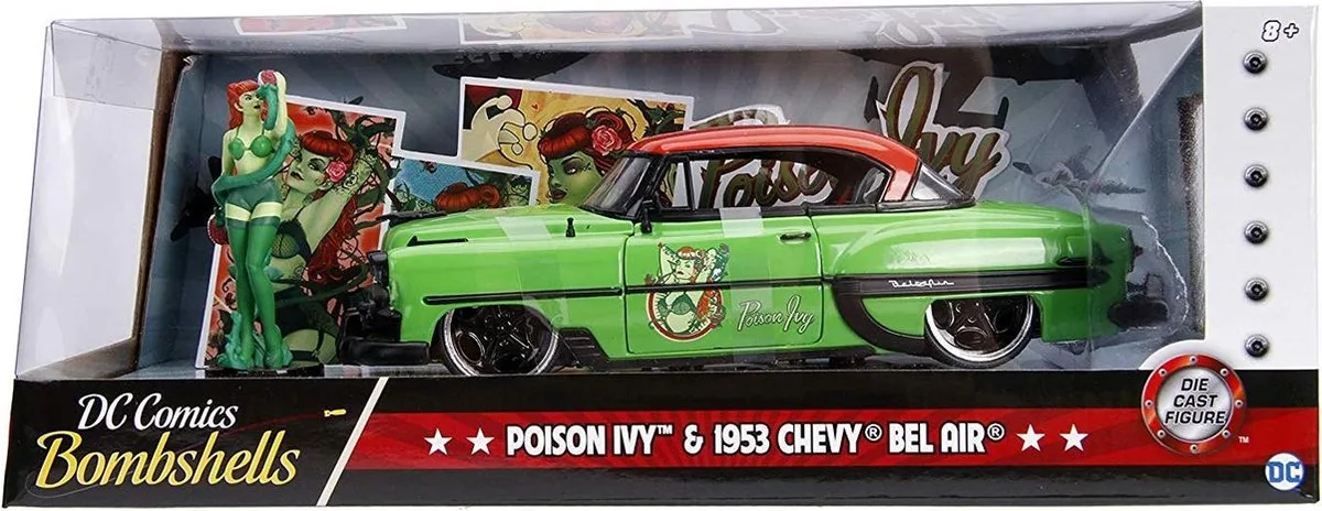 1953 Chevy Bel Air - Poison Ivy - DC Comics Bombshells - Jada 1:24 de Jada Toys en Diverse kleuren – photo du produit