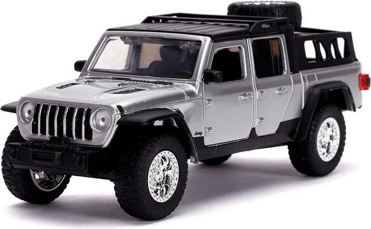 2020 Jeep Gladiator modelauto 1:32 The Fast And The Furious van Jada Toys in Zilver – productfoto