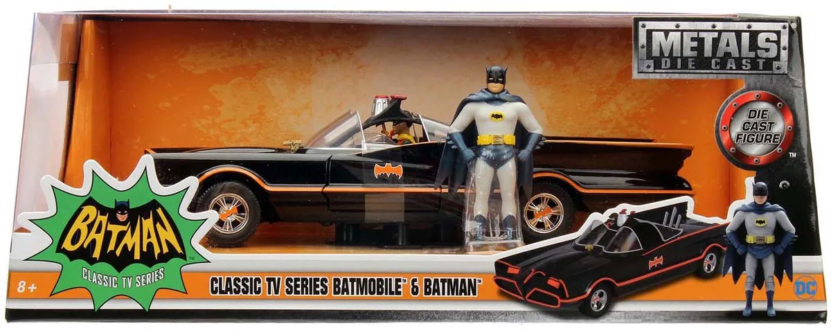 Batman 1966 Classic Batmobile 1:24 van Jada Toys in Meerkleurig – productfoto