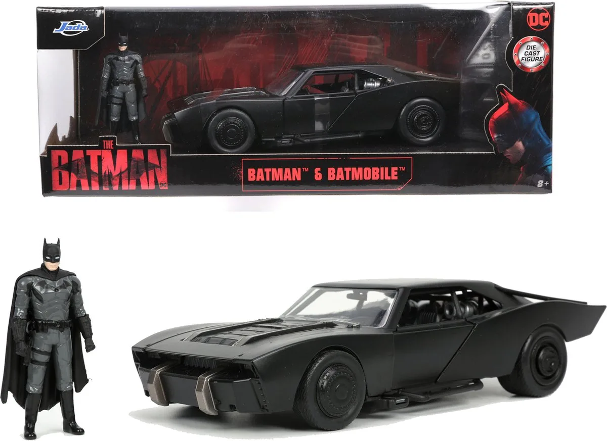 Batman - Batmobile - 1/24 van Jada Toys in Zwart – productfoto