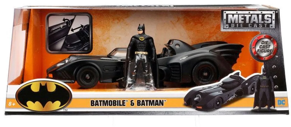 Batman Diecast Model 1/24 1989 Batmobile with Figure de Jada Toys en Multicolore – photo du produit