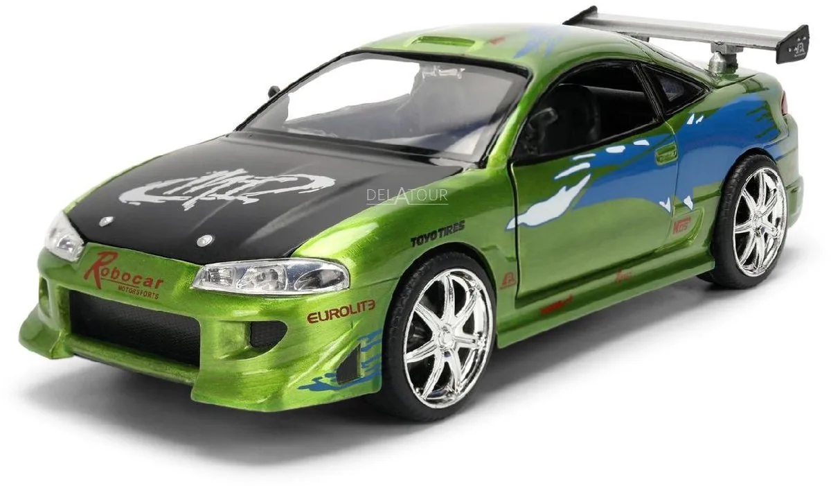 Brian´s Mitsubishi Eclipse Brushed Fast & Furious Jada von Jada Toys in Grün – Produktfoto