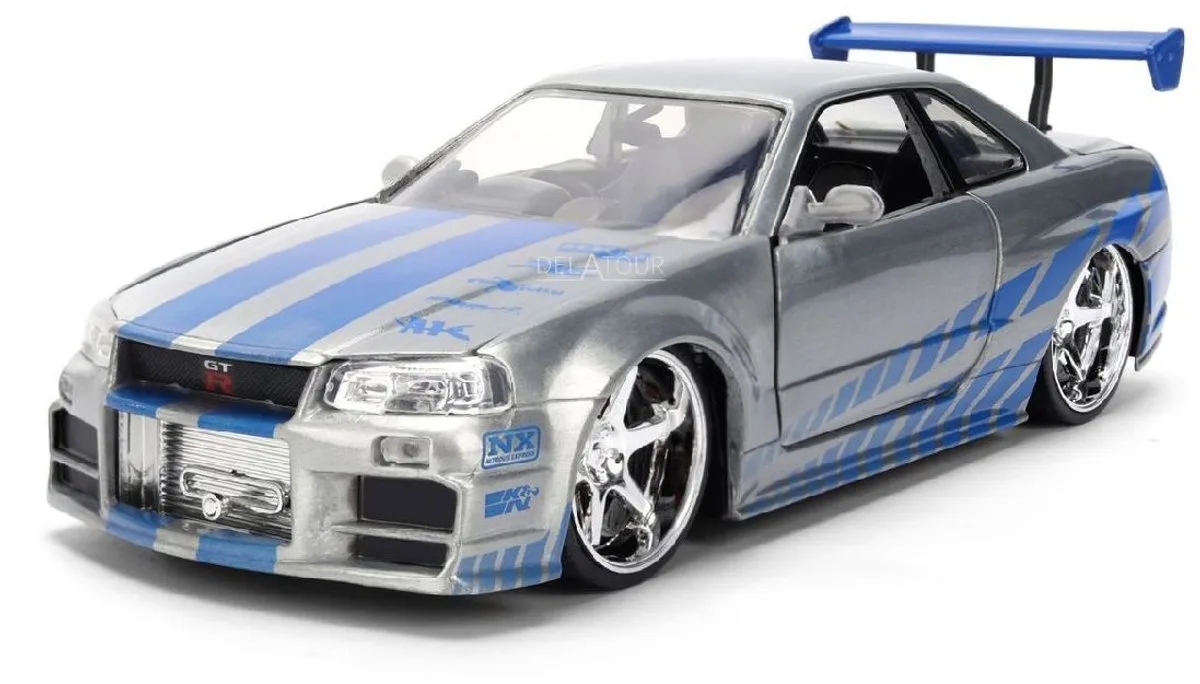 Brian´s Nissan Skyline GTR Brushed Fast & Furious Jada från Jada Toys i Silver – produktbild