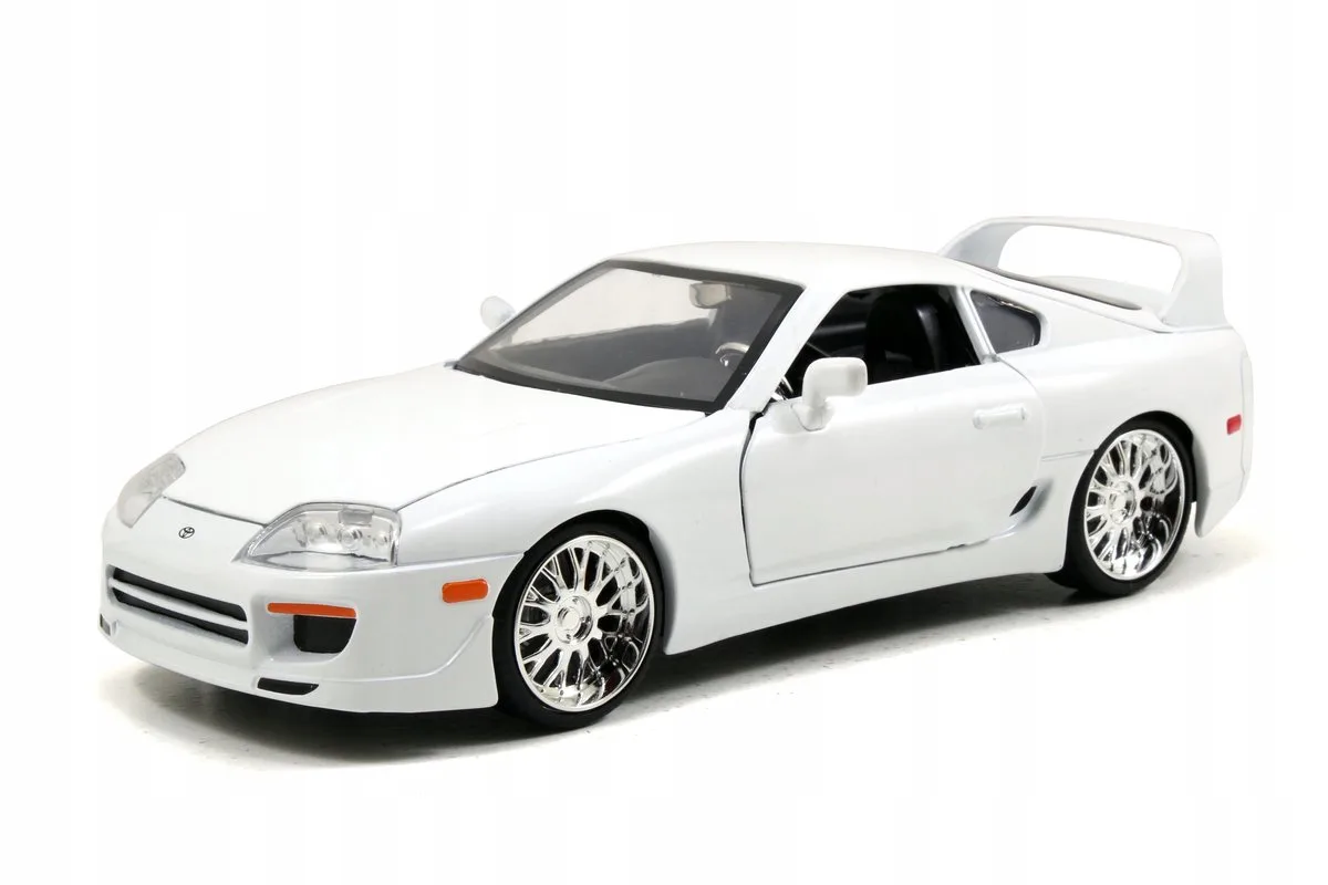 Brian's Toyota Supra 1:24 metalen model Fast & Furious från Jada Toys i Vit – produktbild