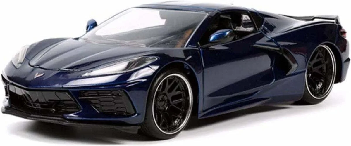 Chevrolet Corvette Stingray 2020 Donkerblauw van Jada Toys in Blauw – productfoto