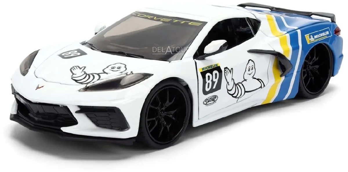 Chevrolet Corvette Stingray 2020 Michelin Jada de Jada Toys en Blanc – photo du produit