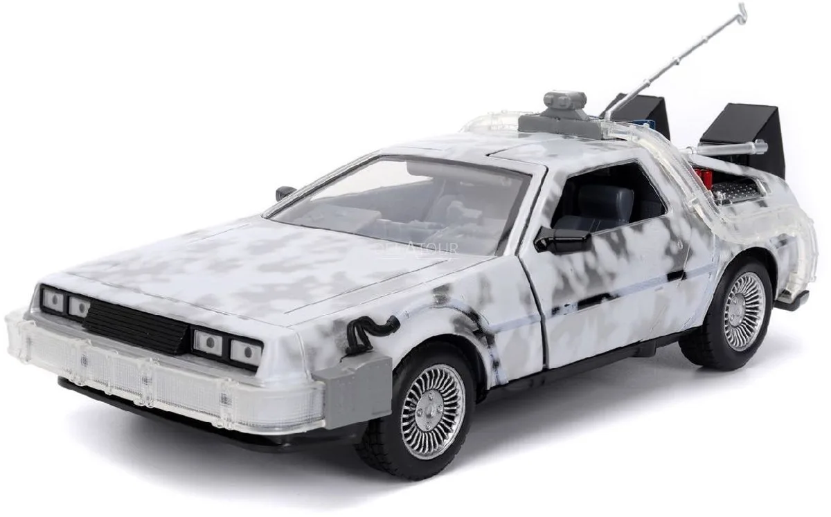Delorean Time Machine Back to the Future Frost Jada 1:24 van Jada Toys in Grijs – productfoto