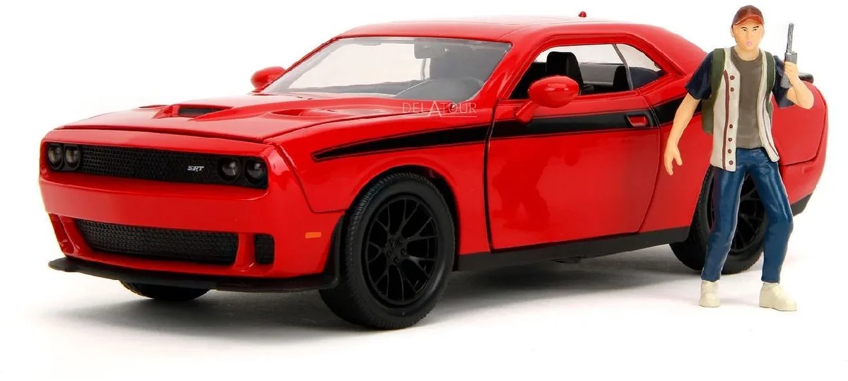 Dodge Challenger 2015 & Glenn Figure Jada 1:24 de Jada Toys en Rouge – photo du produit