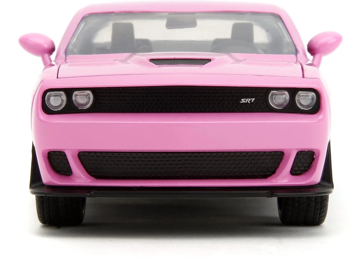 Dodge Challenger SRT Hellcat modelauto 1:24 Pink Slips de Jada Toys en Bleu, Rose – photo du produit