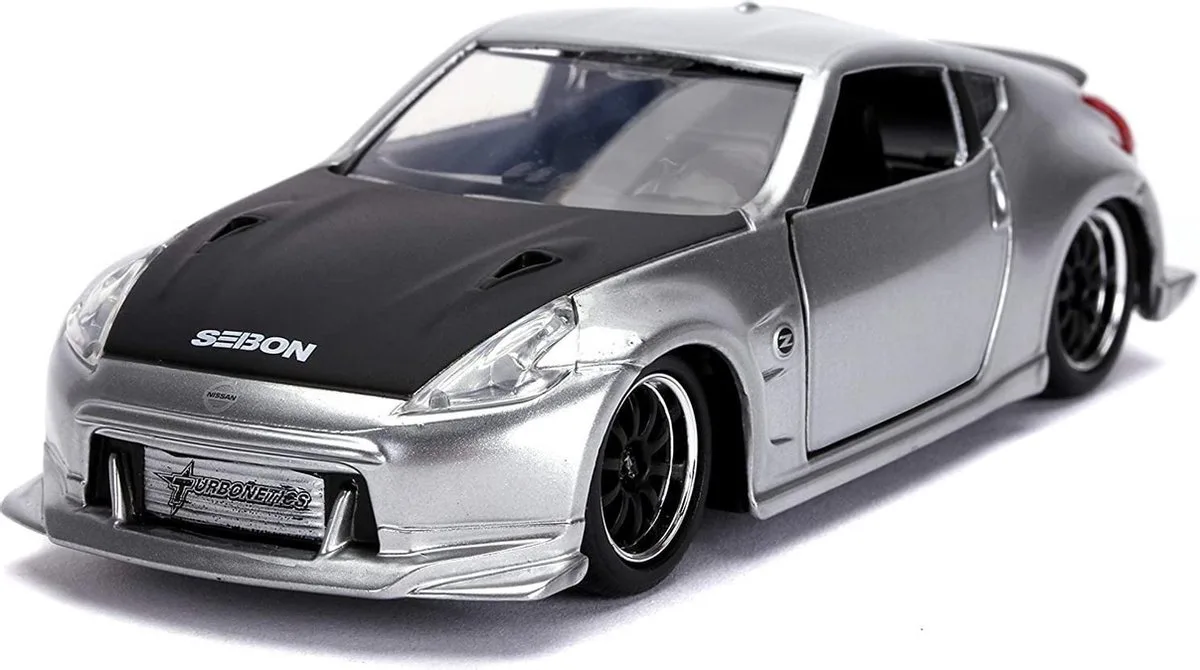 Fast and Furious 5 Nissan 370Z 1:32 van Jada Toys in Zilver – productfoto