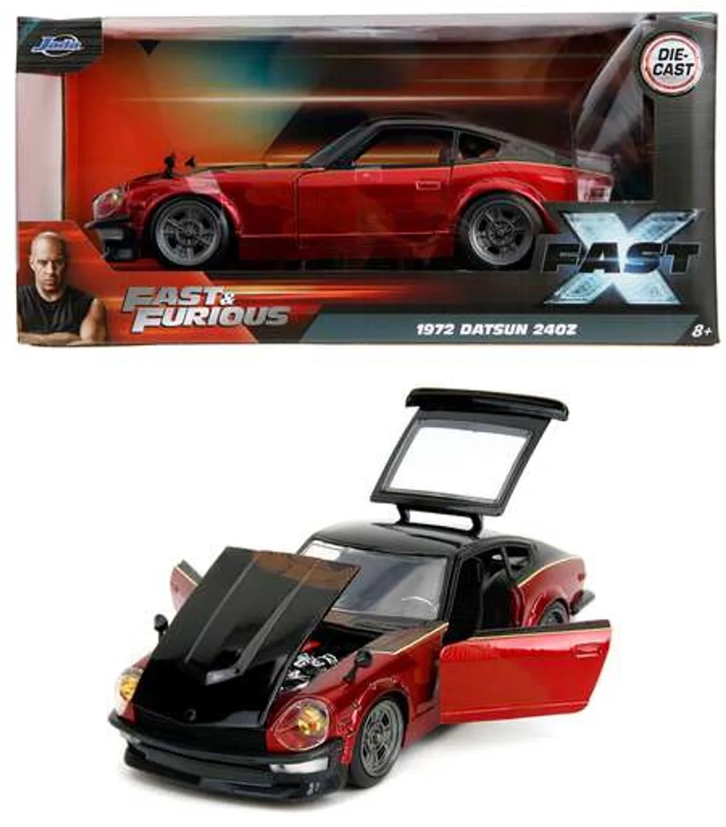 Fast & Furious 1972 Datsun (F10) 1:24 fra Jada Toys i Rød – produktbillede