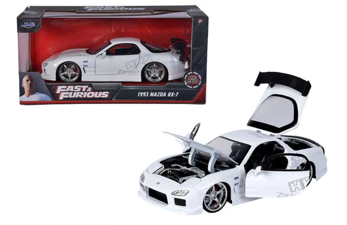 Fast & Furious 1993 Mazda RX-7 1:24 - 9332607314R00 van Jada Toys in Wit – productfoto