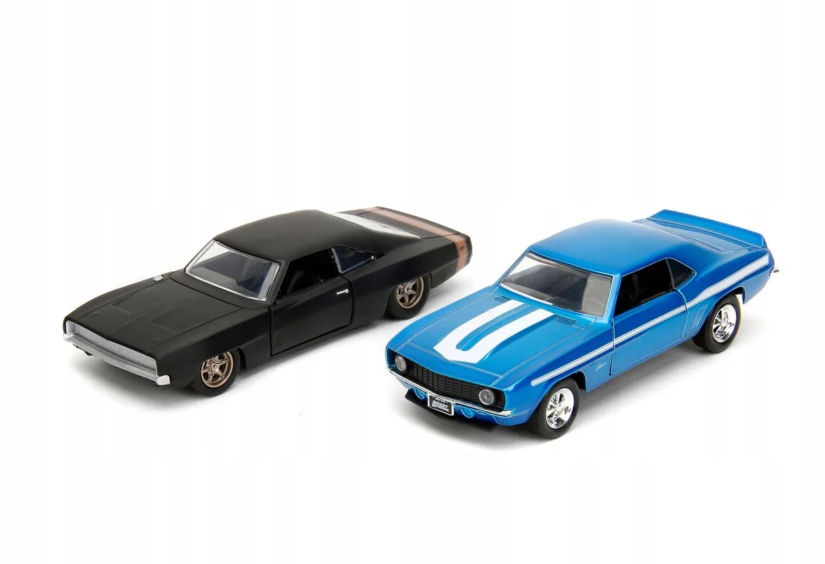 Fast & Furious 2x Auto 1:32 Camaro & Opladerset de Jada Toys – photo du produit