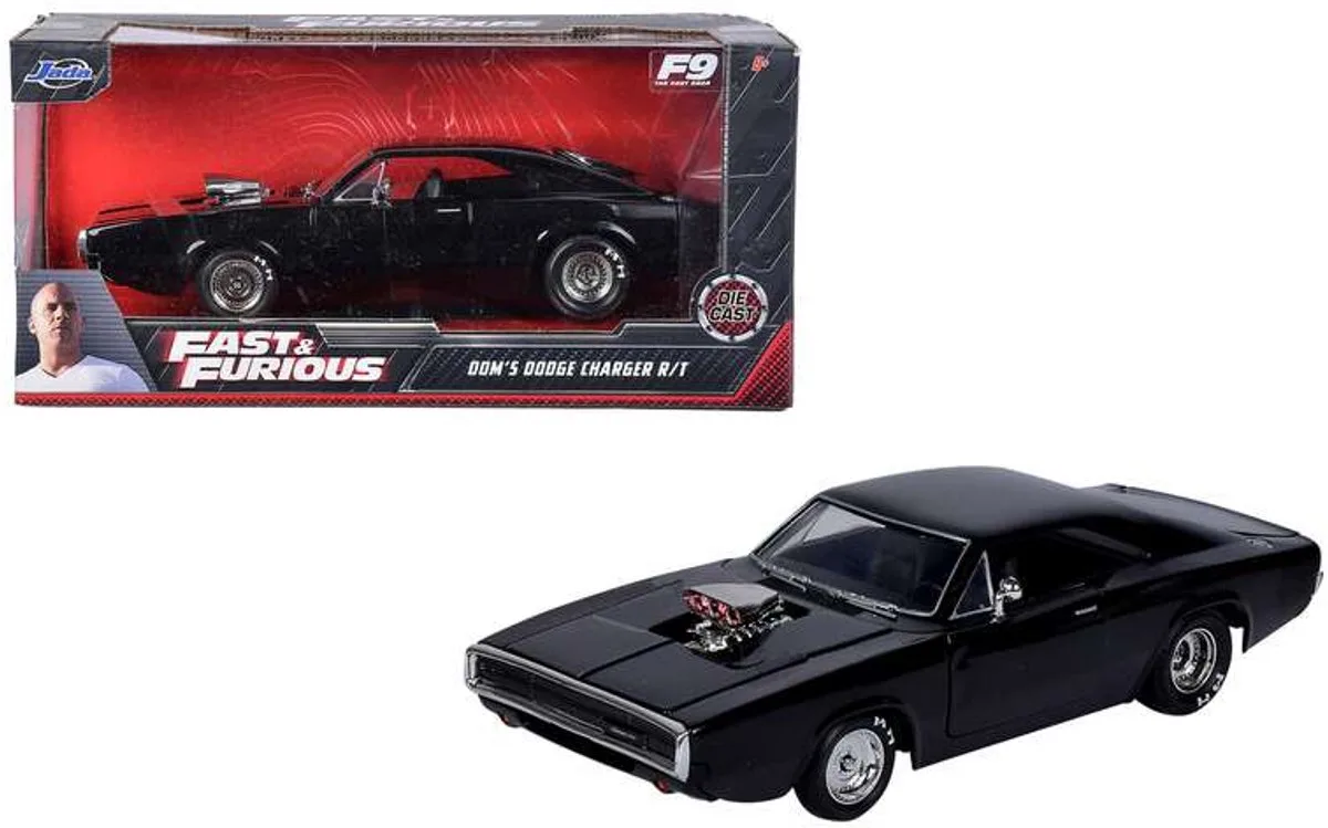 Fast & Furious (7) 1970 Dodge Charger 1:24 von Jada Toys in Schwarz – Produktfoto