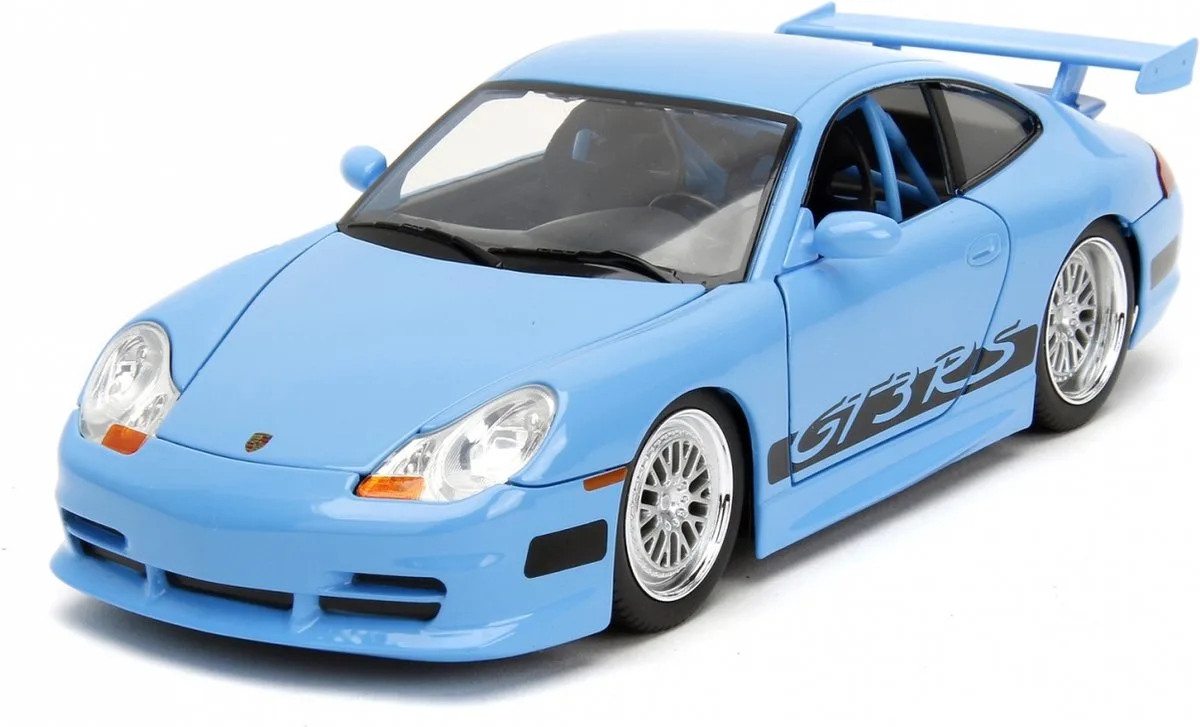 Fast & Furious - Brian's Porsche 911 GT3 RS 1:24 van Jada Toys in Blauw – productfoto