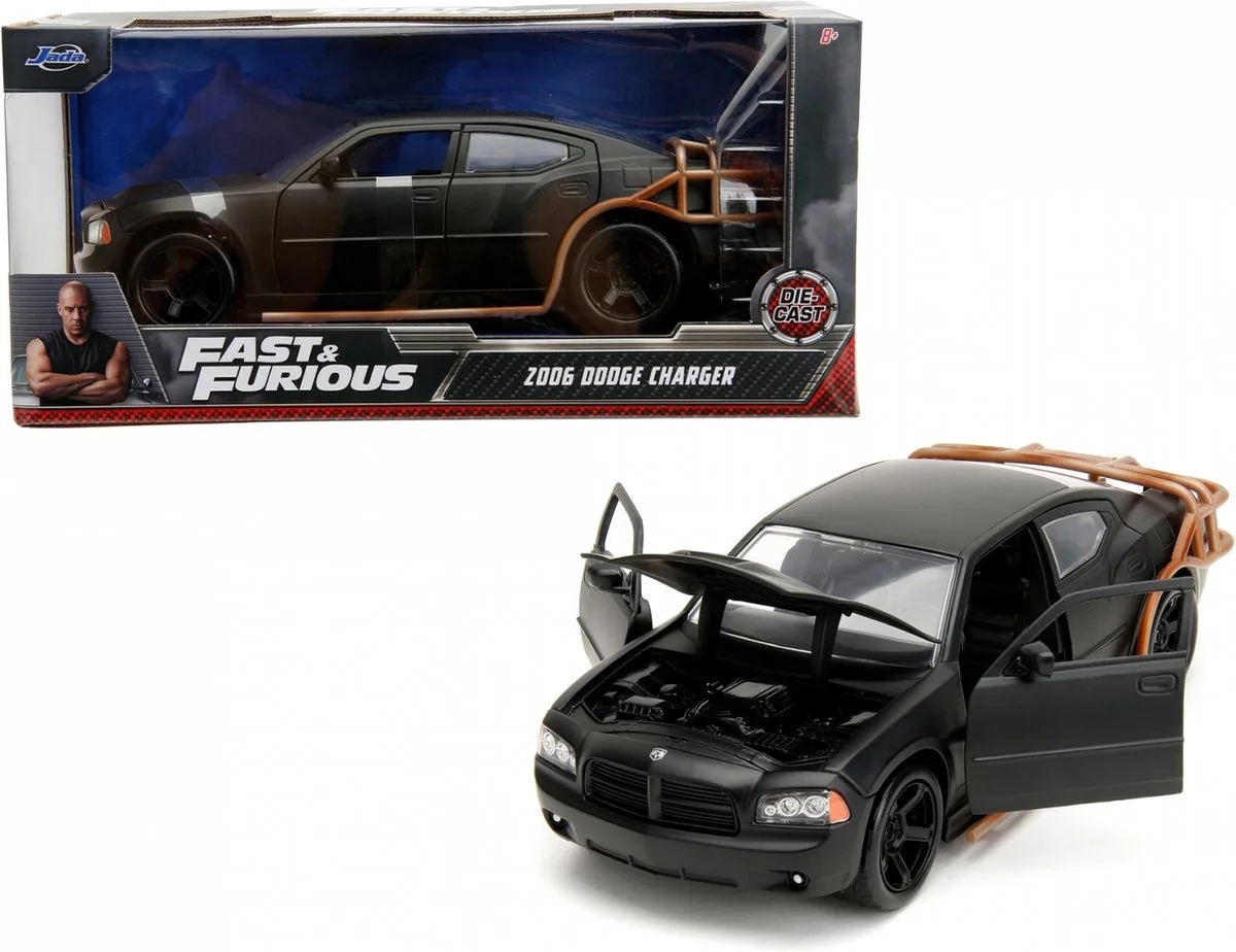 Fast & Furious - Dodge Charger Heist Car - 1/24 från Jada Toys i Svart – produktbild