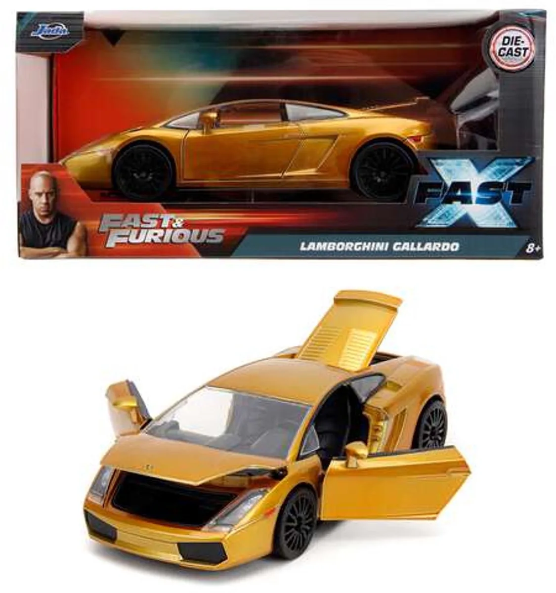 Fast & Furious Lamborghini Gallardo 1:24 de Jada Toys en Jaune – photo du produit