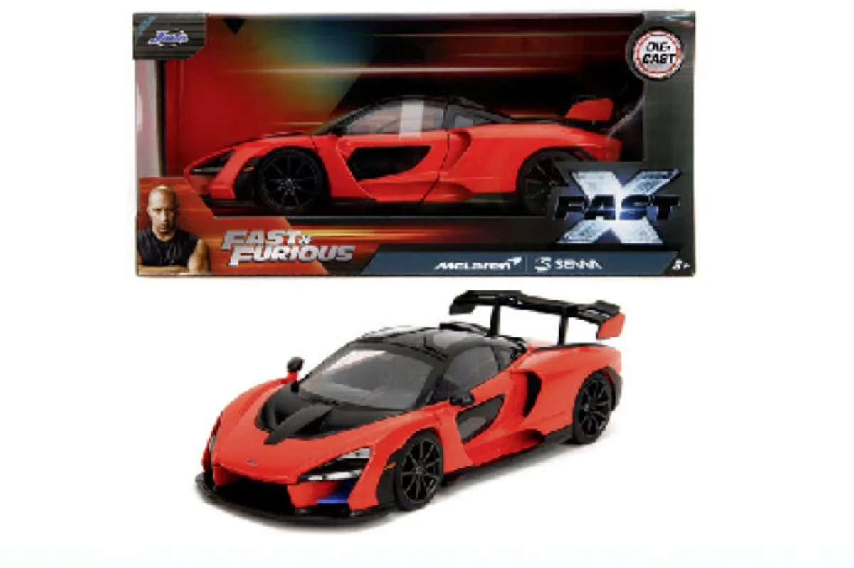 Fast & Furious McLaren Senna 1:24 van Jada Toys in Rood – Zwart – productfoto