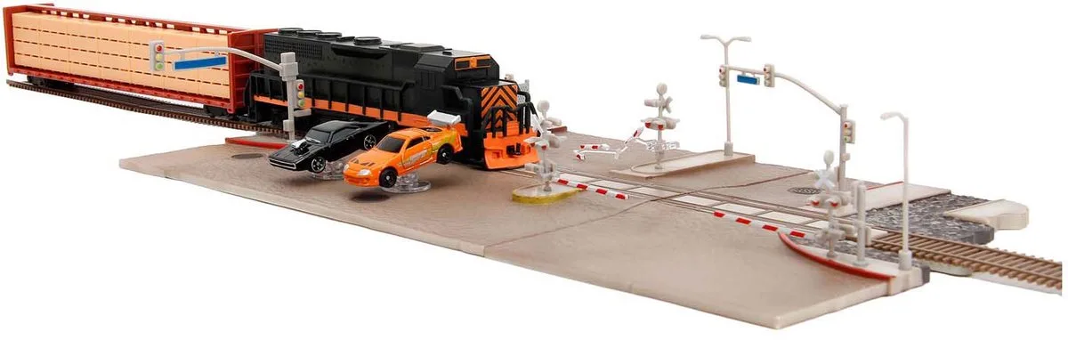 Fast & Furious Nano Train Scene Diorama van Jada Toys in Meerkleurig – productfoto