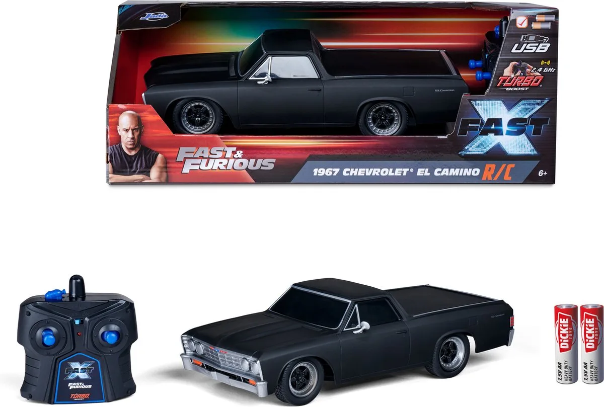 Fast & Furious - RC El Camino (FF10) - RC Auto by Jada Toys in Black – product photo