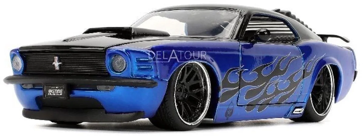Ford Mustang Boss 429 1970 Blue Flames Jada de Jada Toys en Bleu – photo du produit