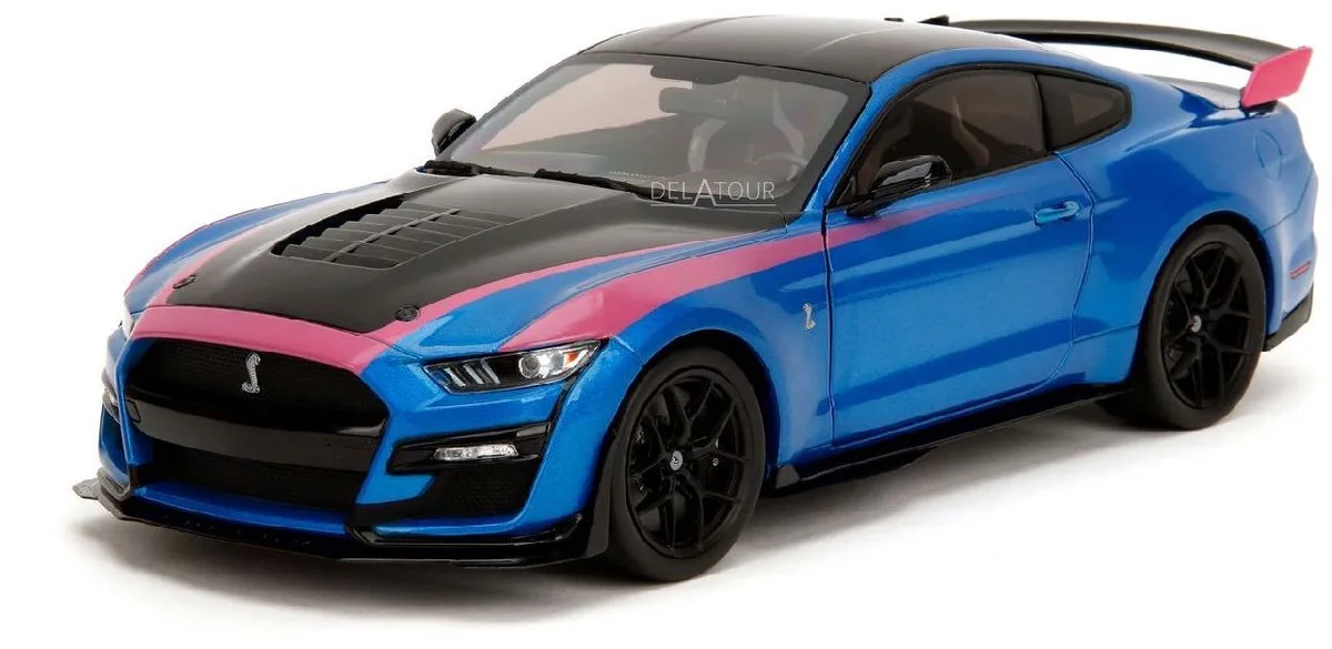 Ford Shelby GT500 Blue /Stipes Jada de Jada Toys en Bleu – photo du produit