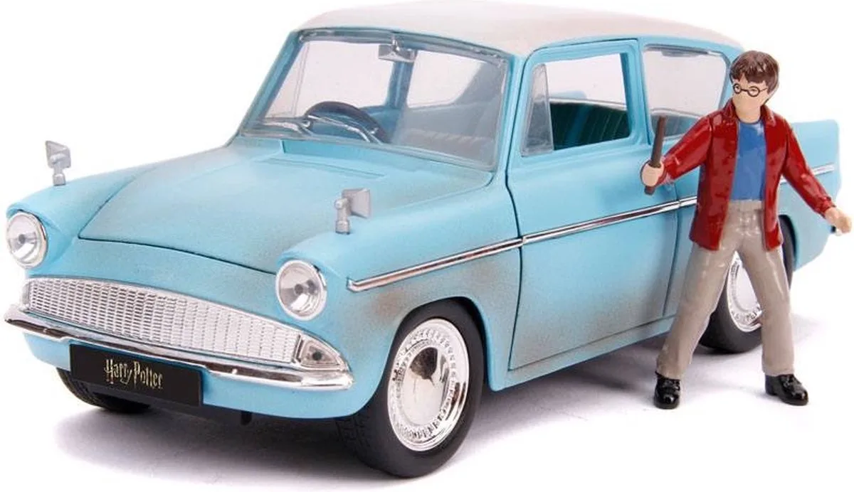 Harry Potter: 1959 Ford Anglia with Harry Potter Figure 1:24 von Jada Toys in {"0":"Bonte kleuren"} – Produktfoto